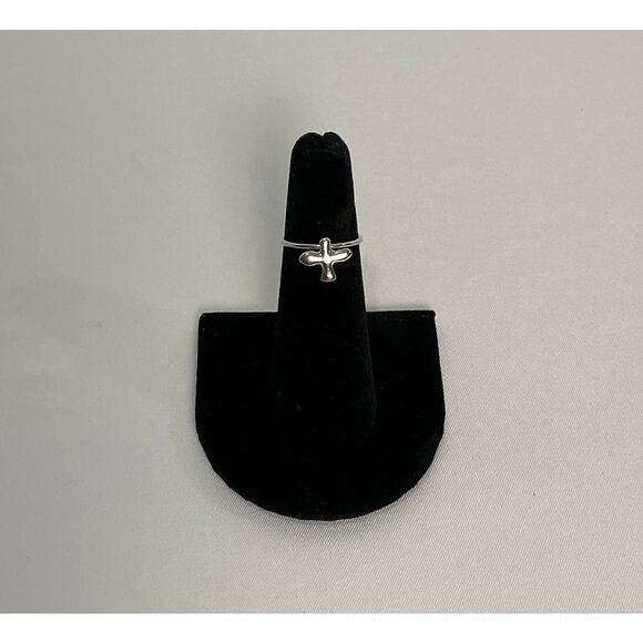 Vintage Tiffany & Co. 925 Cross Bird Floating Ring - Picture 8 of 9